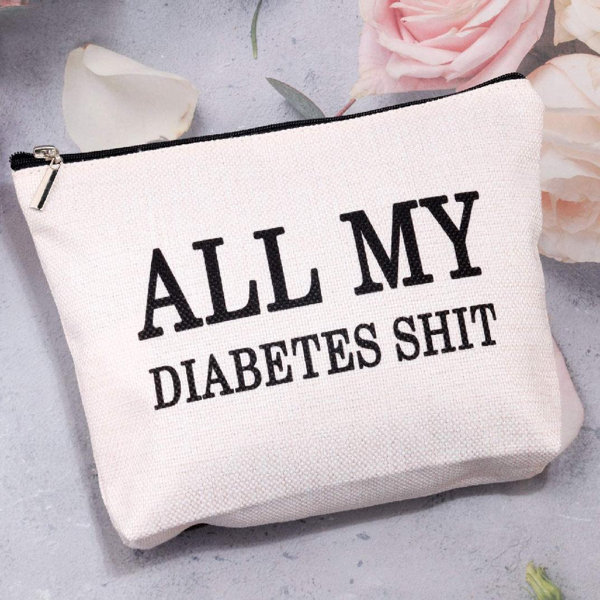 Rebrilliant All My Diabetes Shit Bag Funny Diabetic Gifts Diabetes